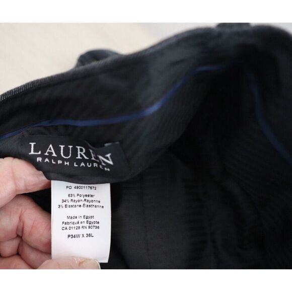 Lauren Ralph Lauren Men's 34x36 Gray UltraFlex Classic-Fit Stretch Pants - Picture 3 of 7